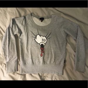 Old school Mickey Hand Sweatshirt